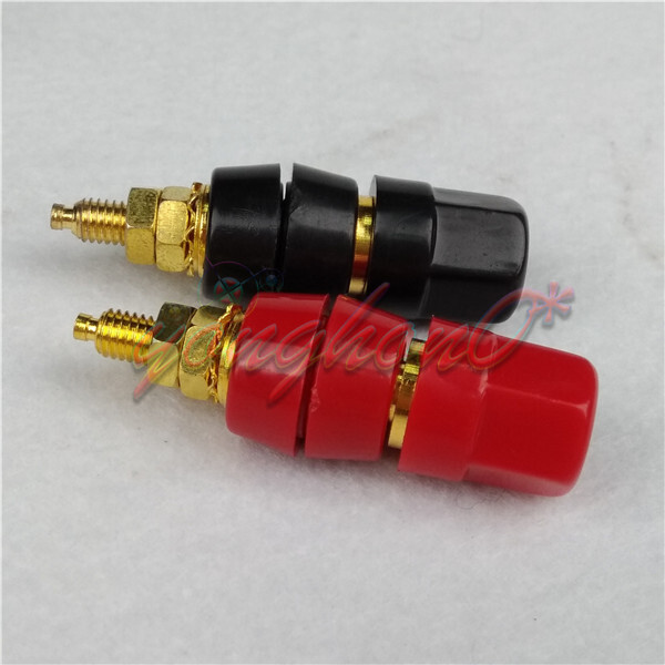 2pcs NEW 5-WAY Speaker Cable TERMINAL BINDING POST