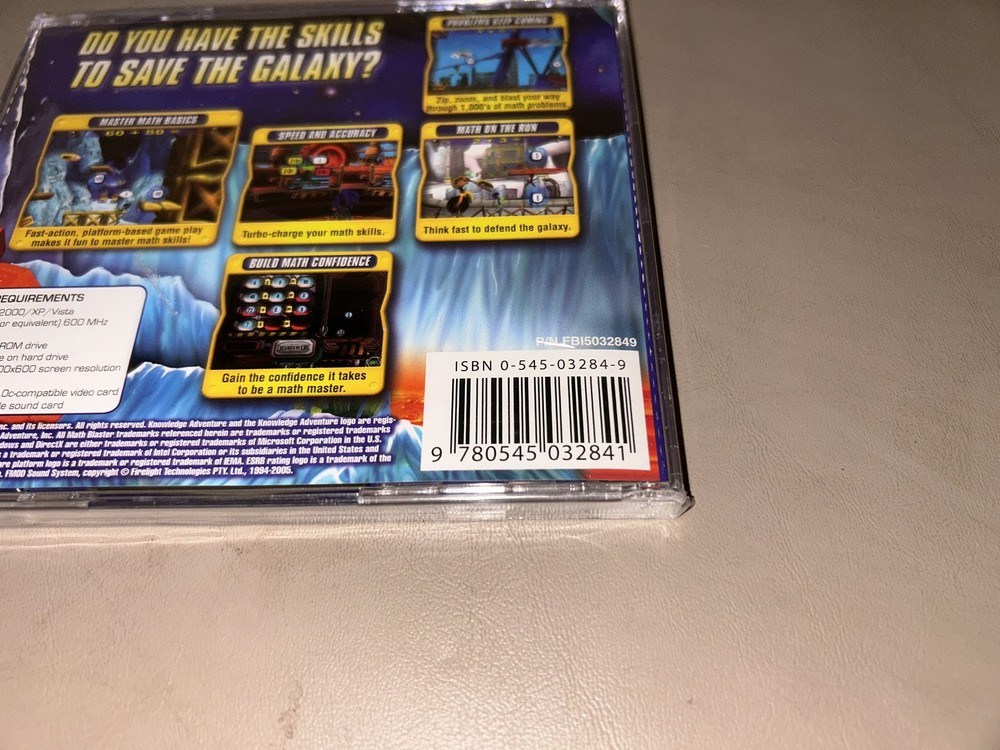 Math Blaster: Master the Basics - PC CD-ROM Scholastic Ages 6-12 (2007)