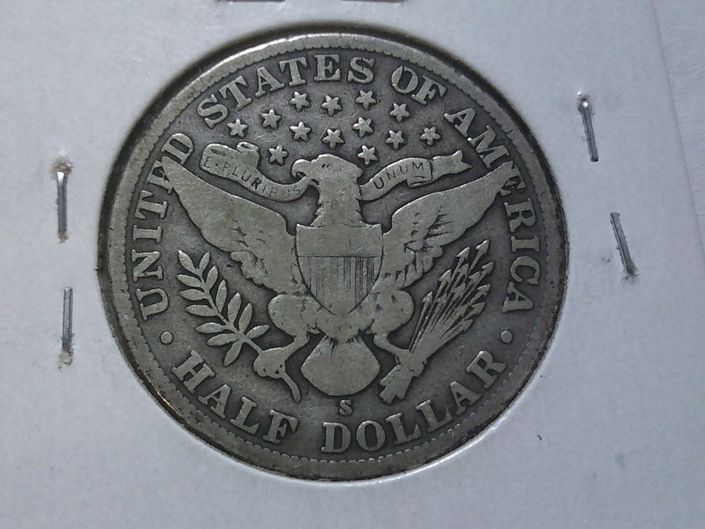 1908-S Barber HAlf Dollar