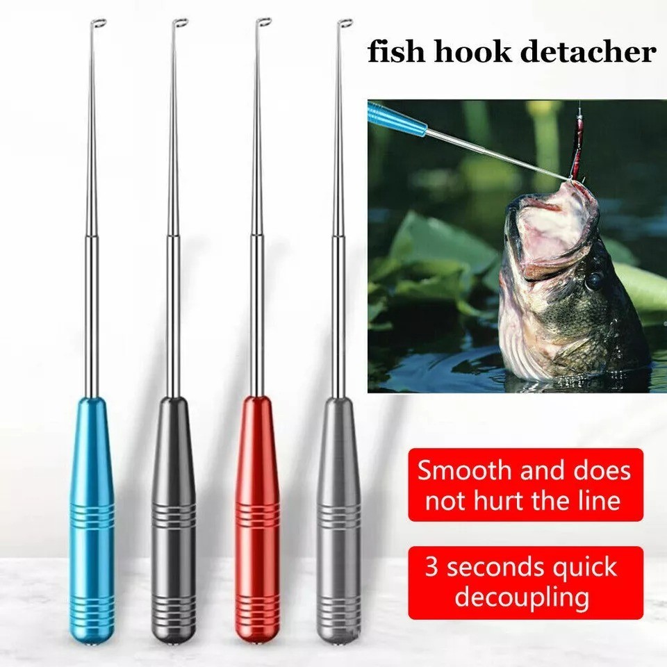 4PCS Fish Hook Quick Release Device Fishhook Detacher Remover Safety Extractor