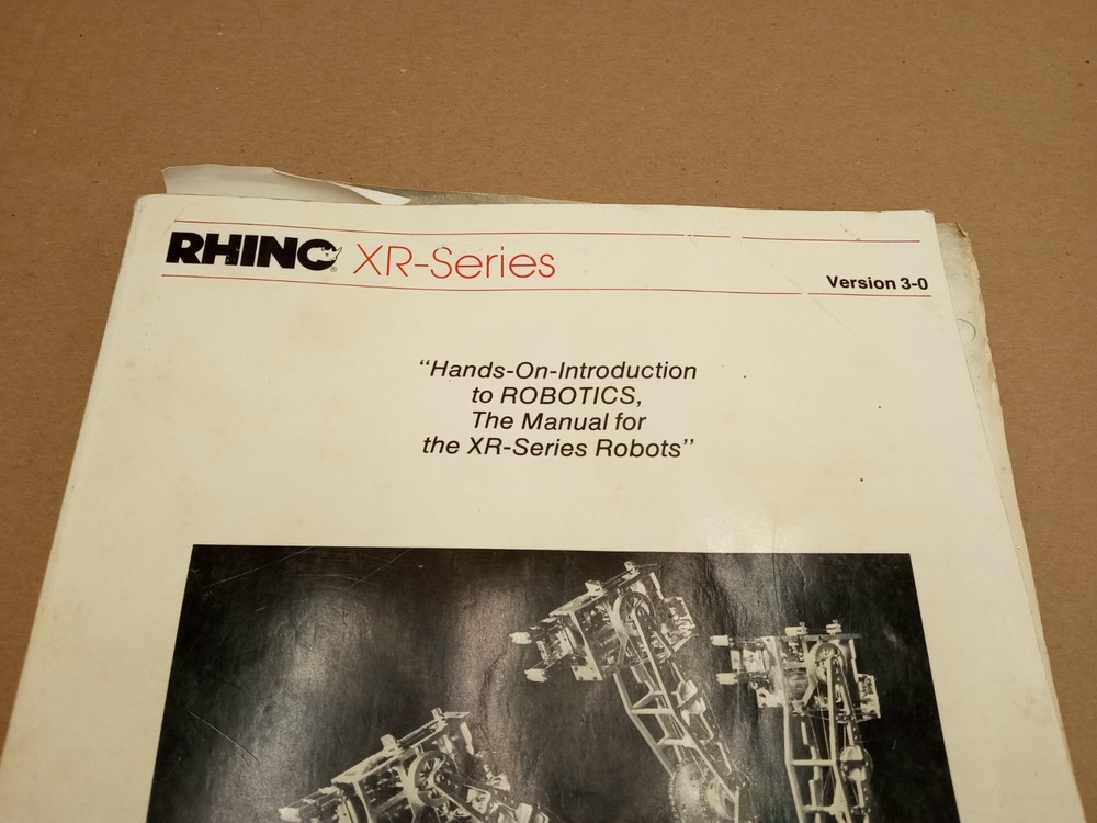Rhino XR Manual & Schematics For 6 Axis Robotic Arm Servo Robot & Controller