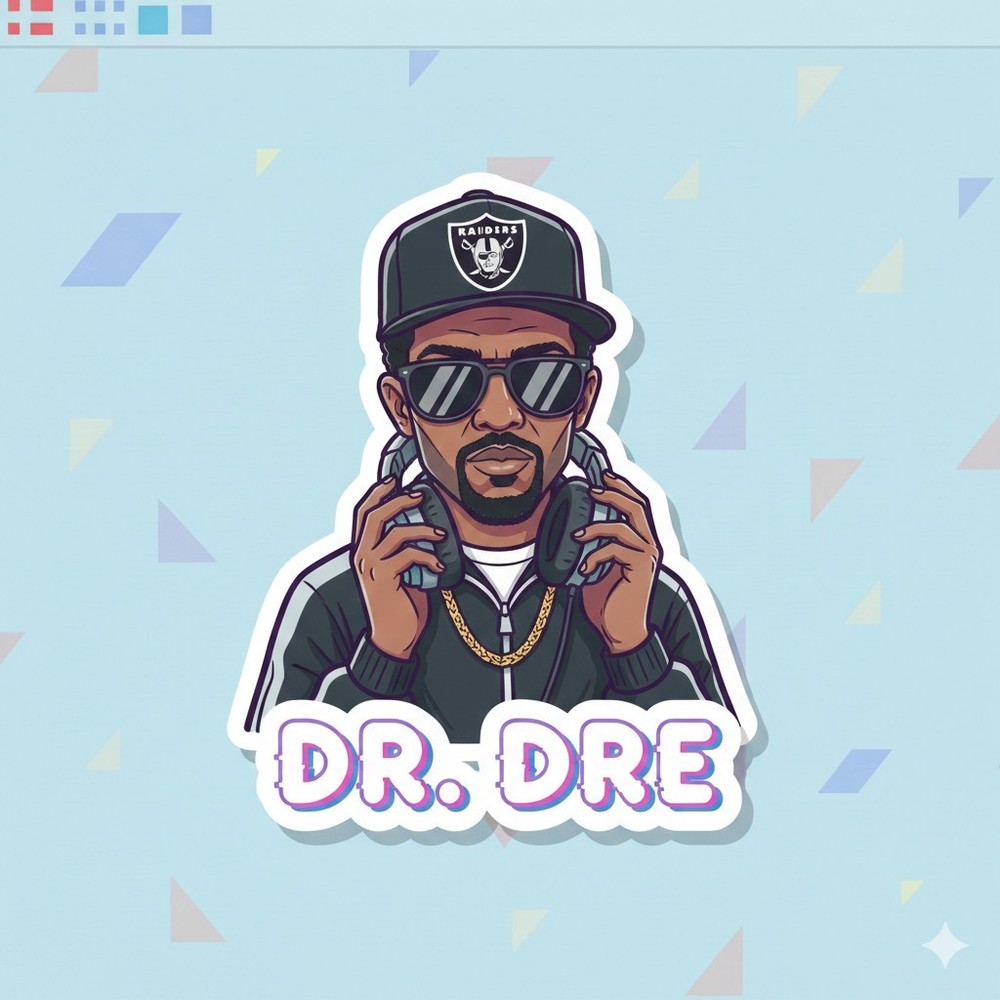 Dr Dre Sticker Decal Phone Laptop