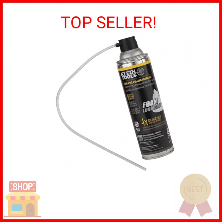 Klein Tools 51100 Pulling Lubricant, Made in USA, Electrical Wire Pulling Foam L