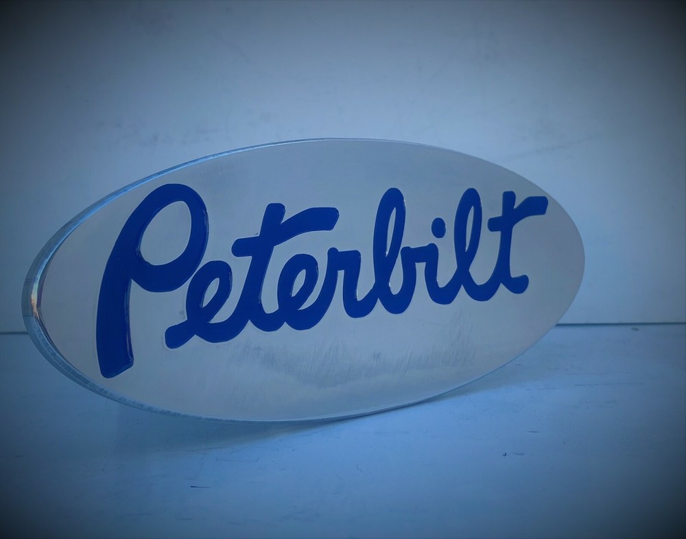 peterbilt hitch cover,,expedition,chevy,ford,peterbilt BLUE