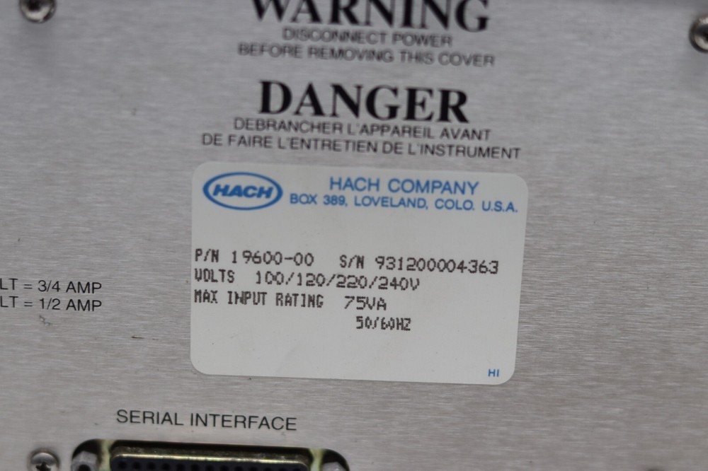 Hach DR/3000 Spectrophotometer