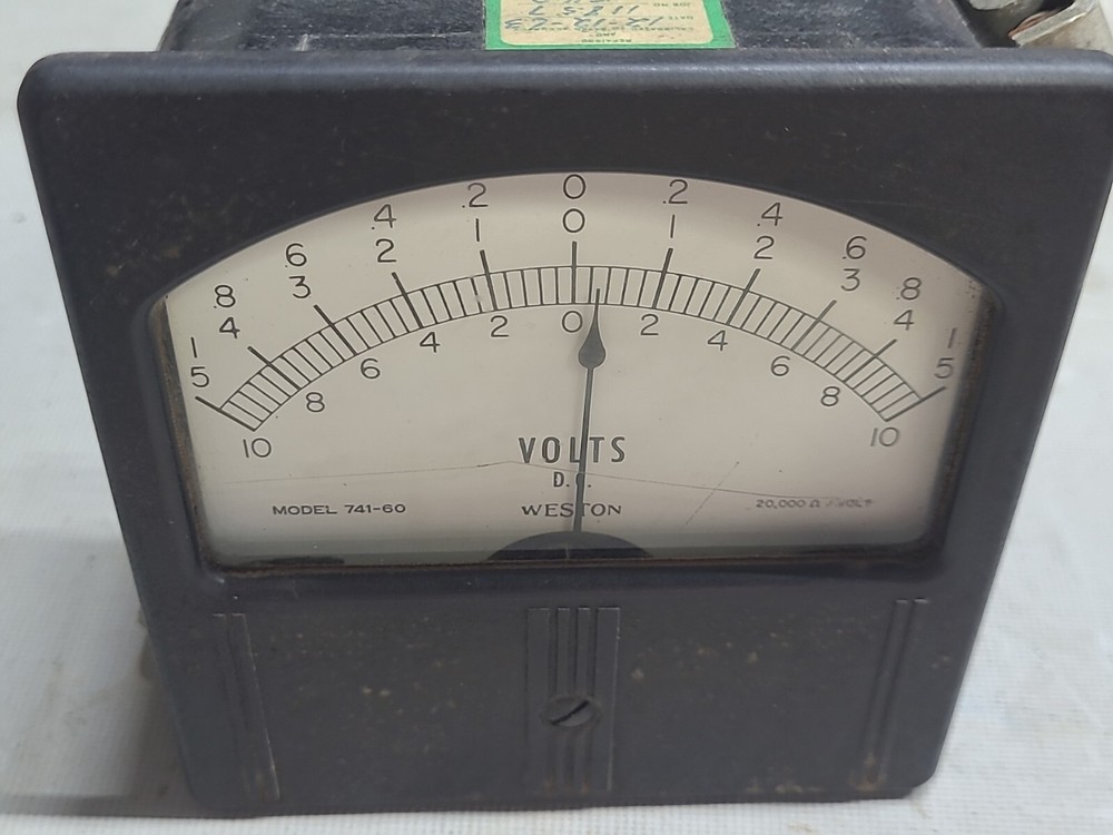 Weston Dc Voltmeter Model 741-60