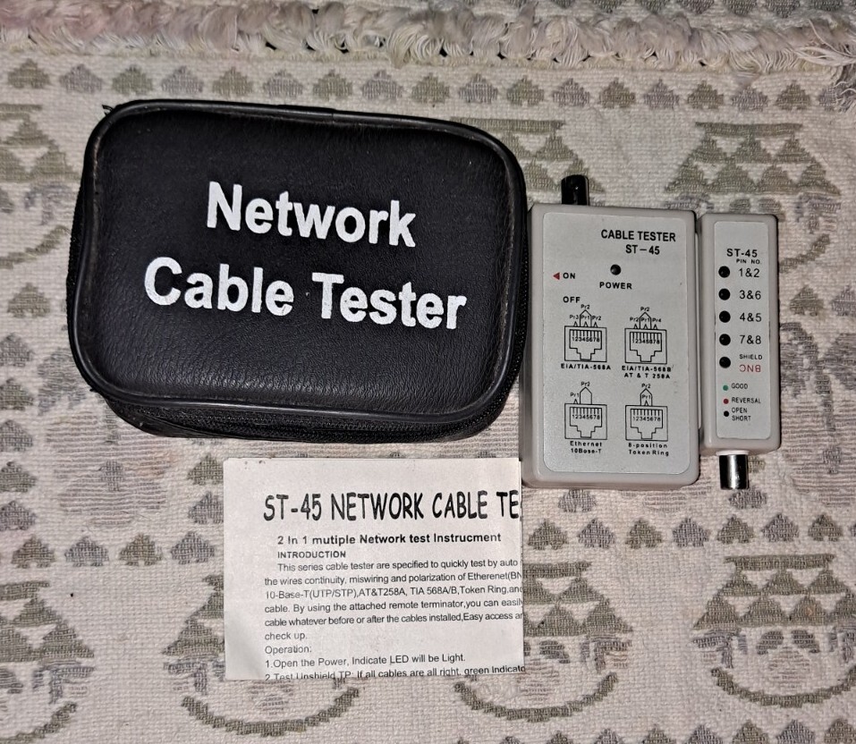 New NETWORK CABLE TESTER ST-45