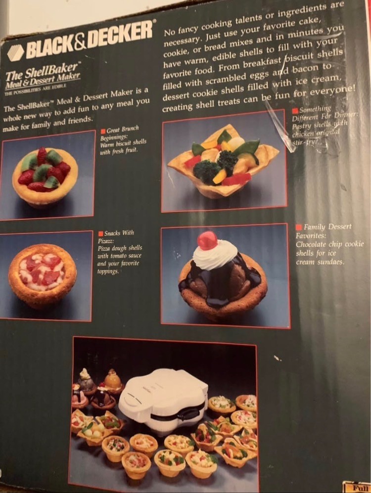 Black & Decker The ShellBaker Meal & Dessert Maker G400 As Seen On TV