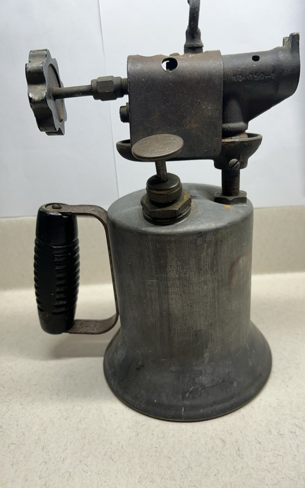 Vintage brass hand held blow torch