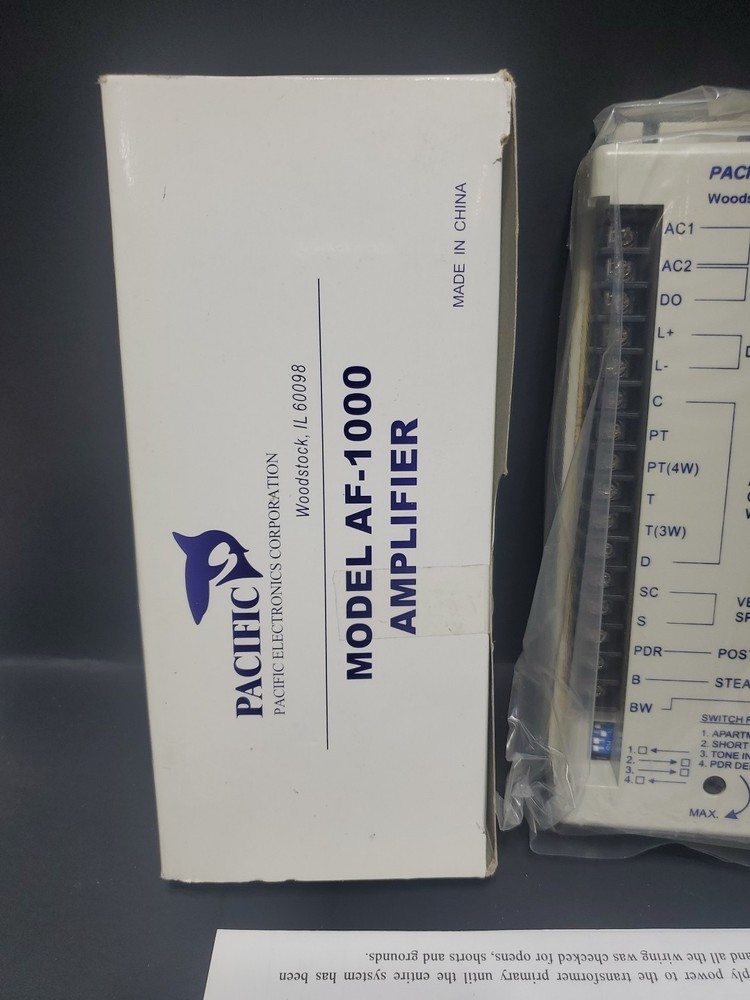 Pacific Electronics Af-1000 Amplifier for intercom systems