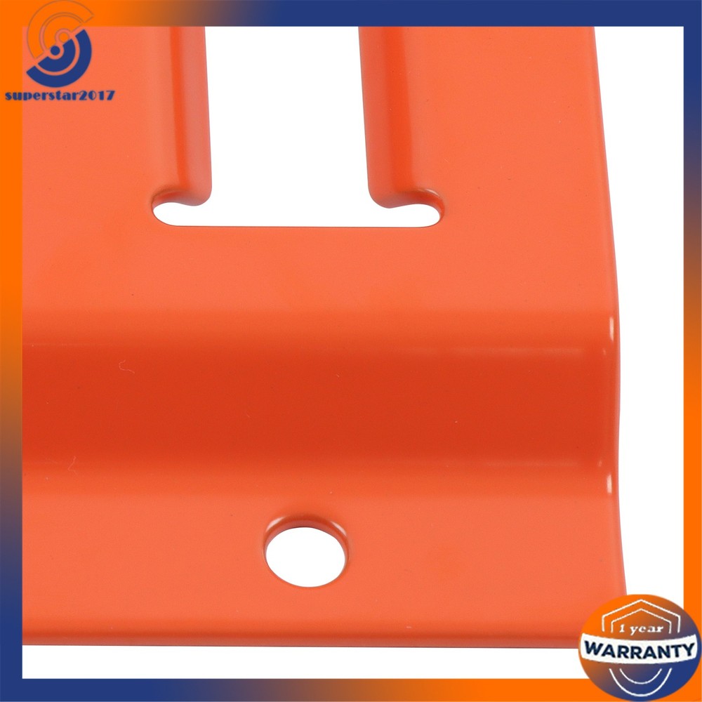 Orange Wheel Chock And 8ft Ratchet Strap Kit For E Track System Polyester