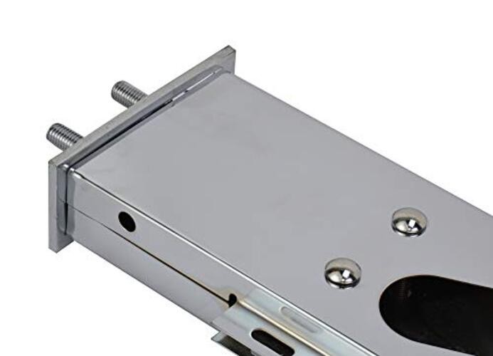 Chrome Mud Flap Hanger with Light Cut-outs Spring Loaded 2.5" Bolt