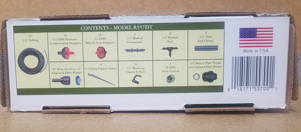 RAINDRIP-DRIP WATER CONTAINER KIT #R557DT