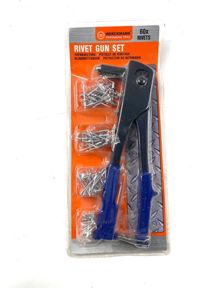 Werckmann Blind Riveter Set with 60 Rivets New