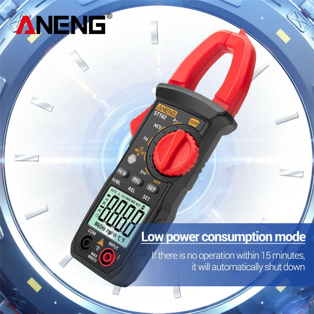 ANENG Digital Multimeter Clamp Meter AC DC Amp Ohm Volt Diode Tester Auto Range