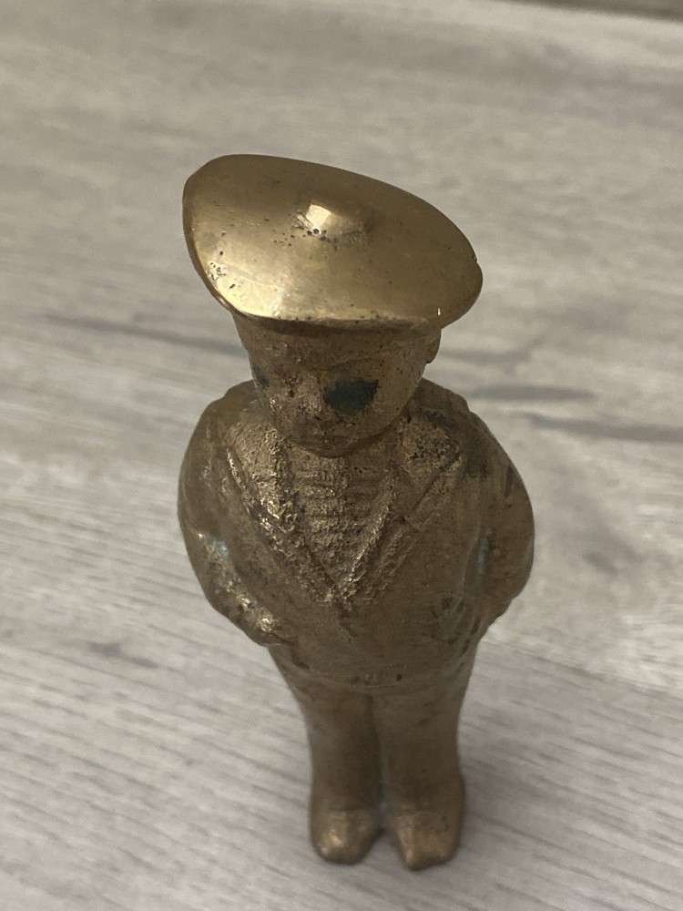 Solid Brass Sailor Boy Figure Standing 5”