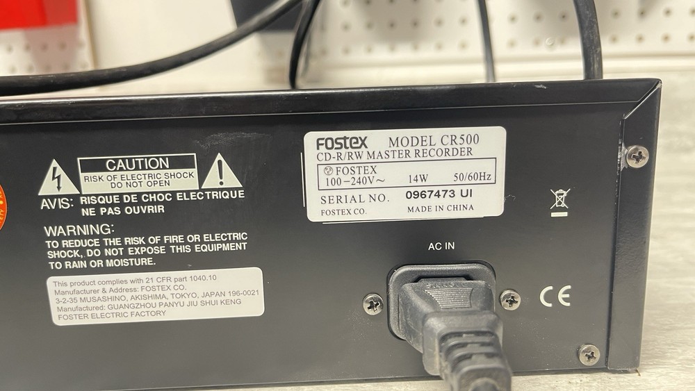 Fostex CR500 CD Recorder