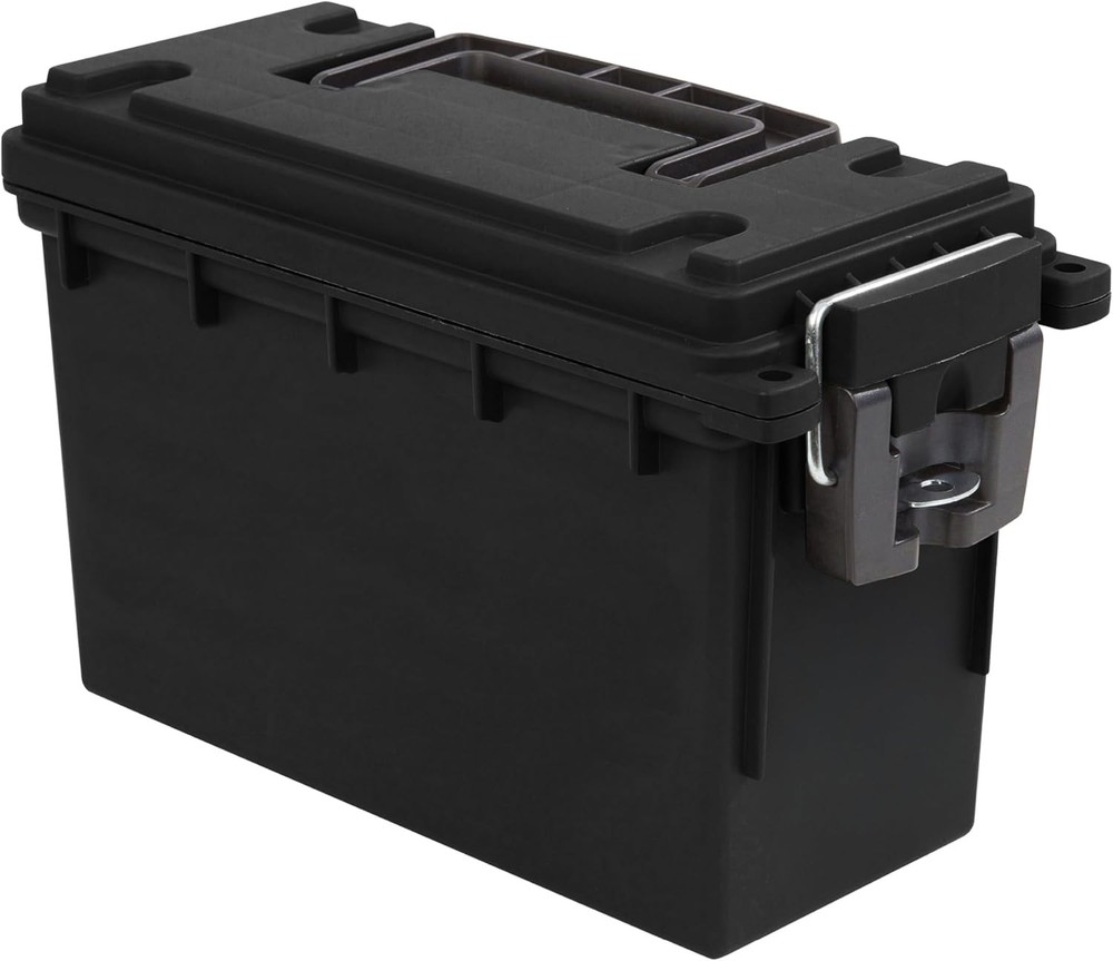 Sheffield 12629 Ammo Storage Box .30 Cal Stackable Waterproof Lockable Case