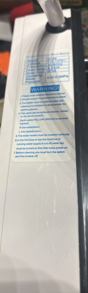 Instant Electric Water Heater