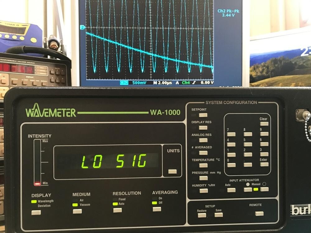 Burleigh WA-1000 Wavemeter Laser Wavelength Meter