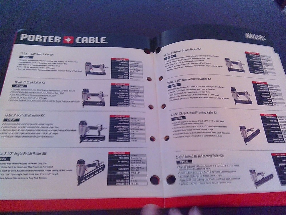 Porter Cable Power Tool Catalog From 2012