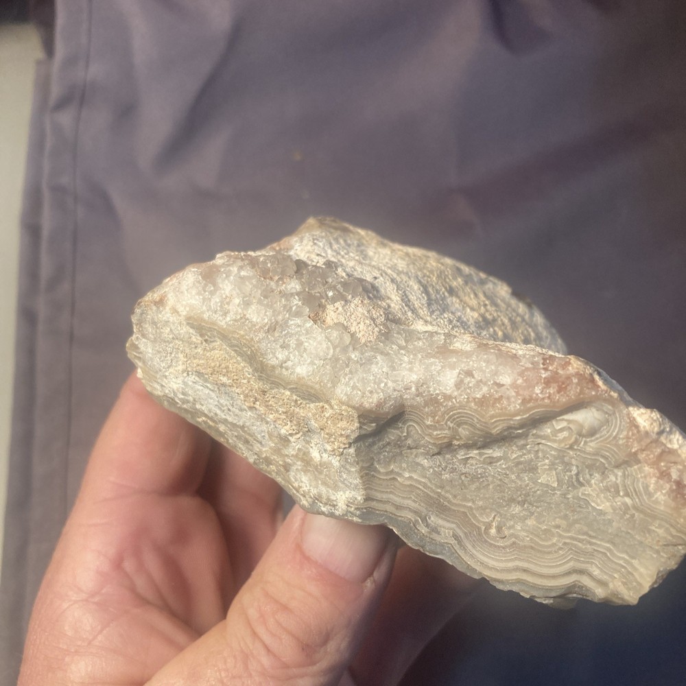 Rough Multicolored Agate Mineral Specimen for Cabbing