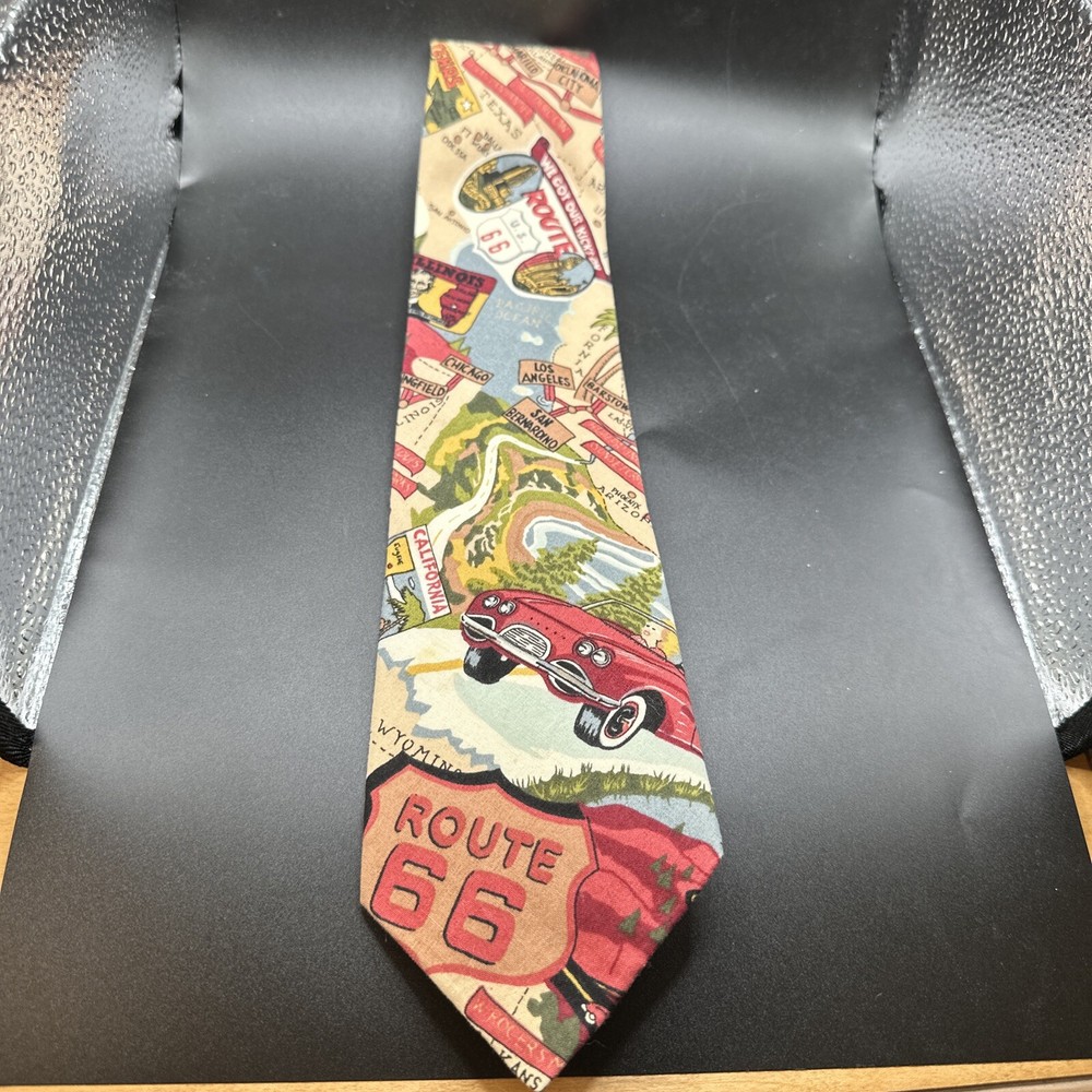 ROUTE 66 Necktie : Beans McGee Clean