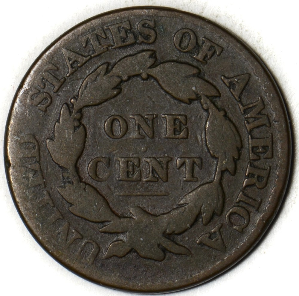 1828 Matron Head Large Cent 1C - G/VG