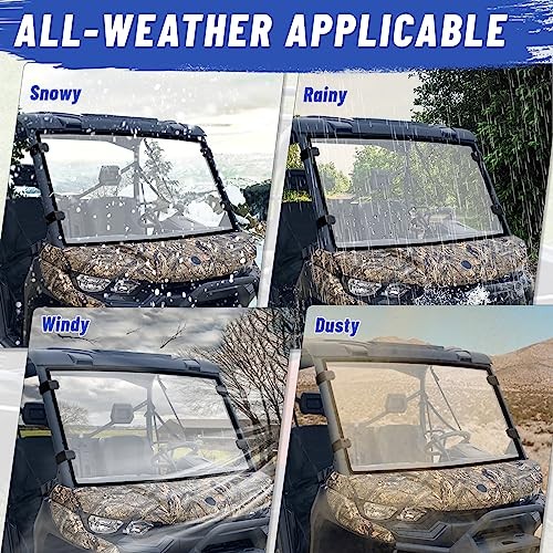 Scratch-Resistant Defender Windshield - UV-proof Front Windshield Full