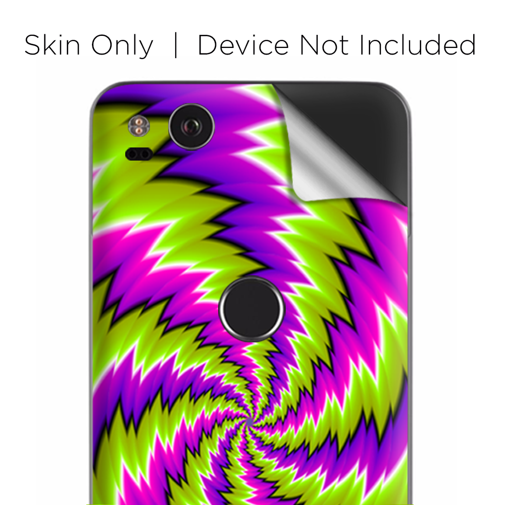 Google Pixel 2 Skins Decal Wrap Psychedelic Moving Swirls