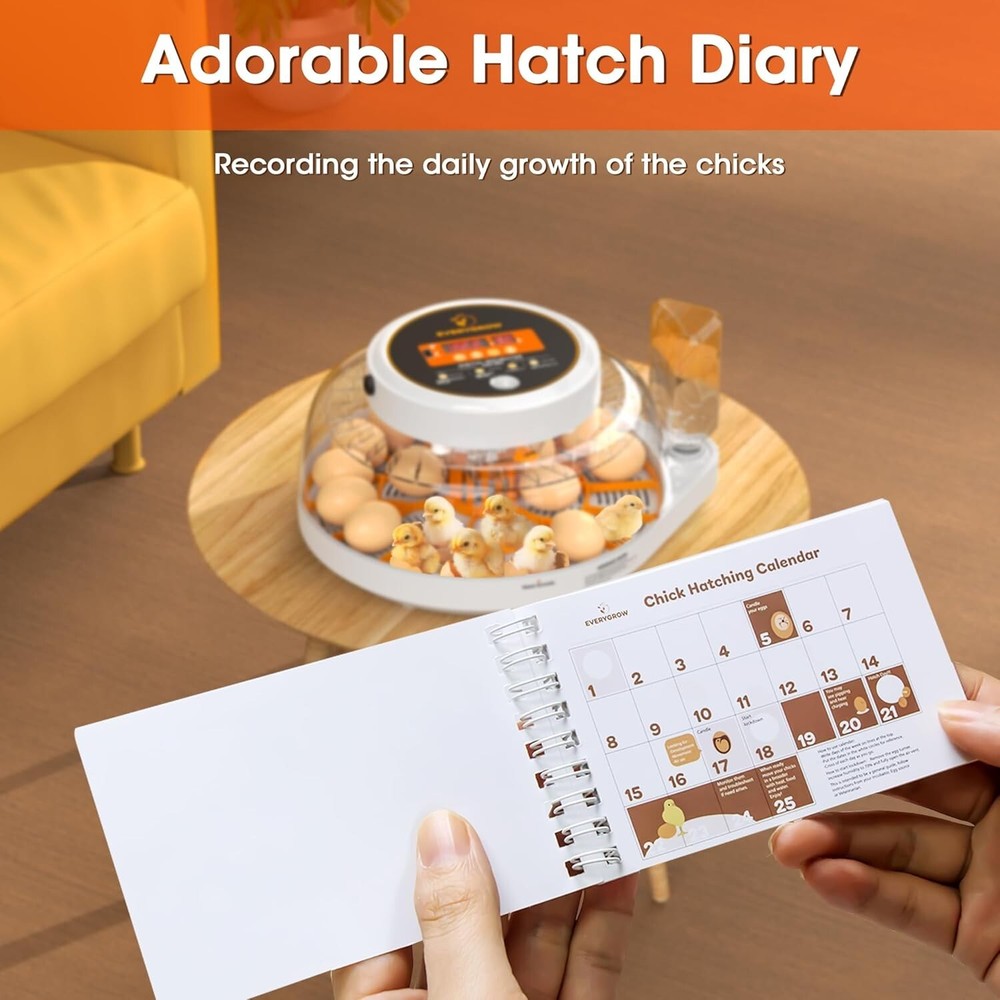 Incubators for Hatching Eggs, 22 Eggs Smart Incubator with Automatic Egg Turning