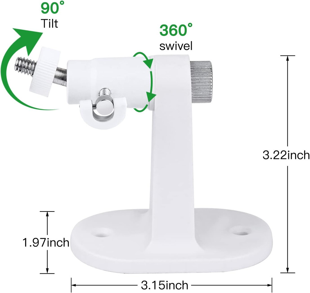 2Pack Adjustable Wall Mount for Eufy Security Indoor Cam P24 and E220, No-Drill