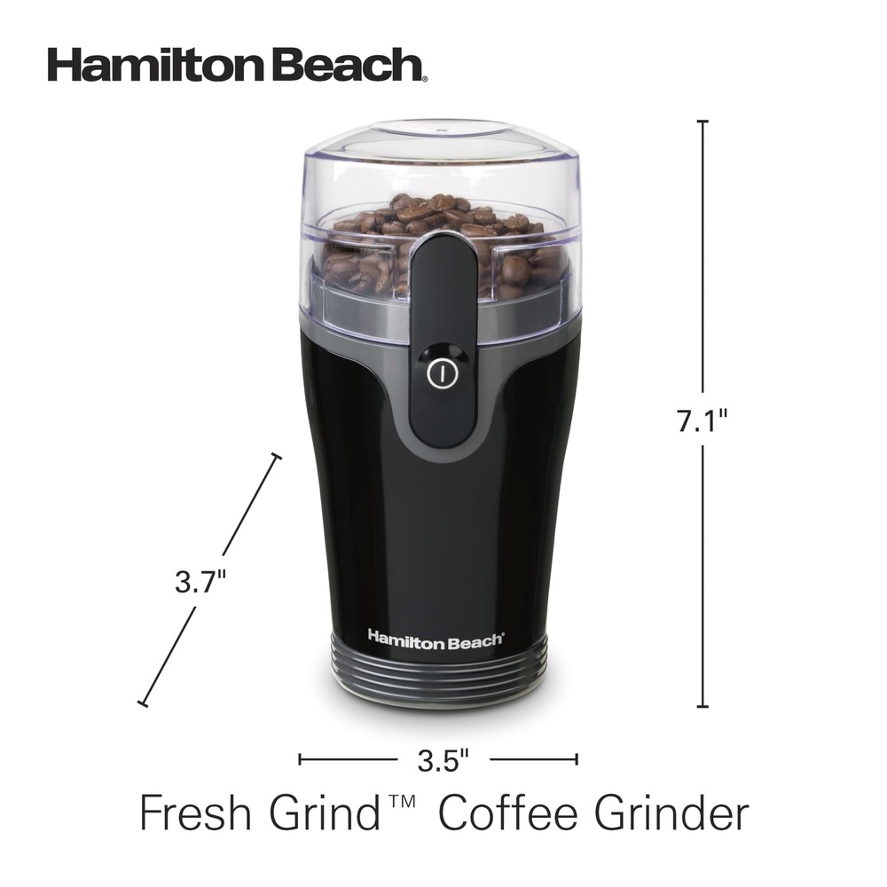 Hamilton Beach Fresh Grind Electric Coffee Grinder Black