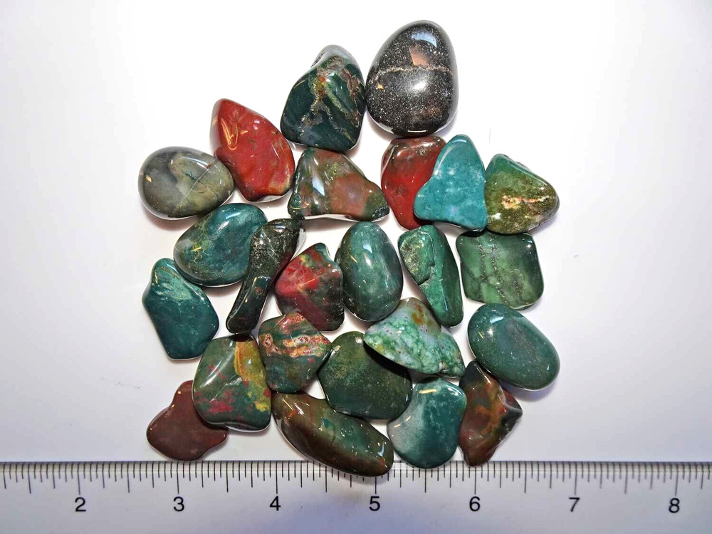 Fancy Jasper - 4.5 ounces Medium/Small Tumbled Stones rt545a