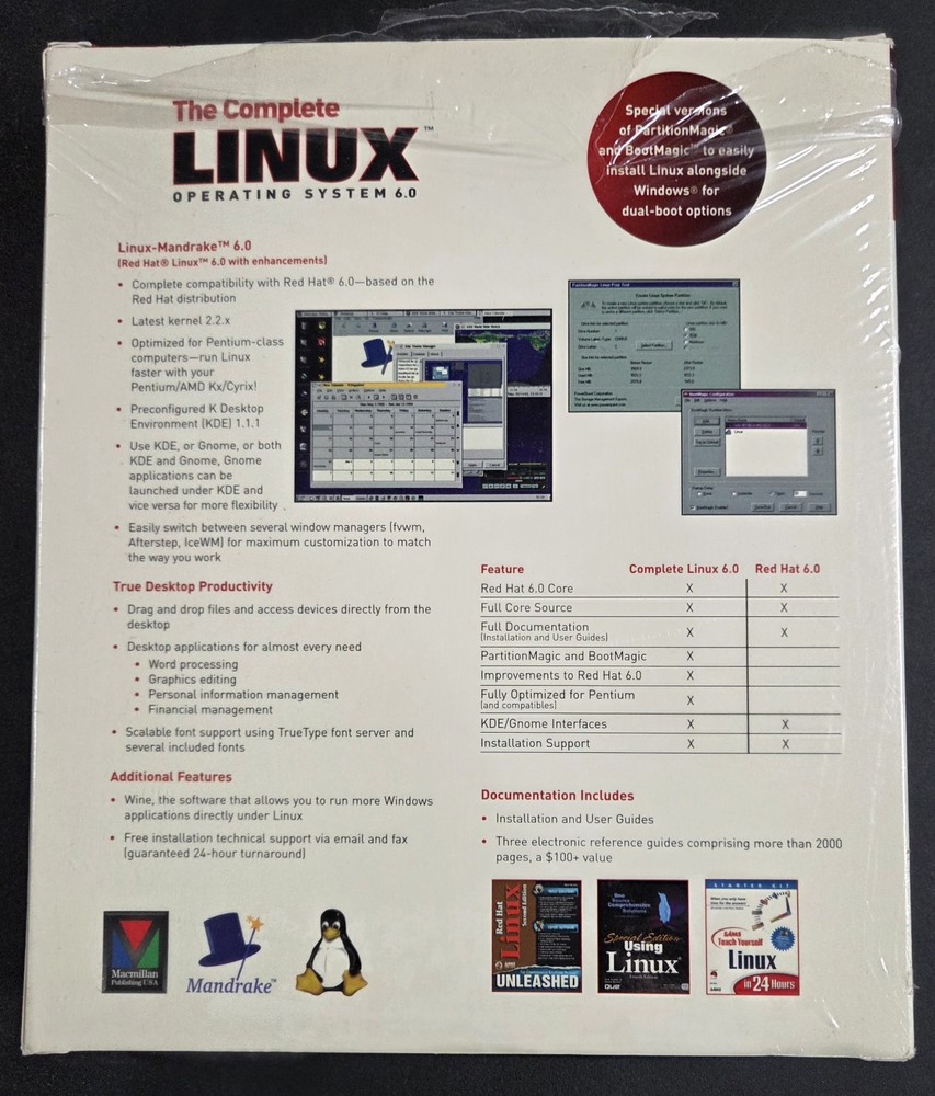 RED HAT LINUX MANDRAKE 6.5 DELUXE OPERATING SYSTEM