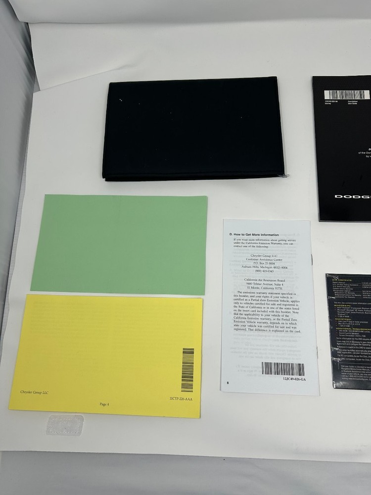 2012 Dodge Journey Owner's Manual Set