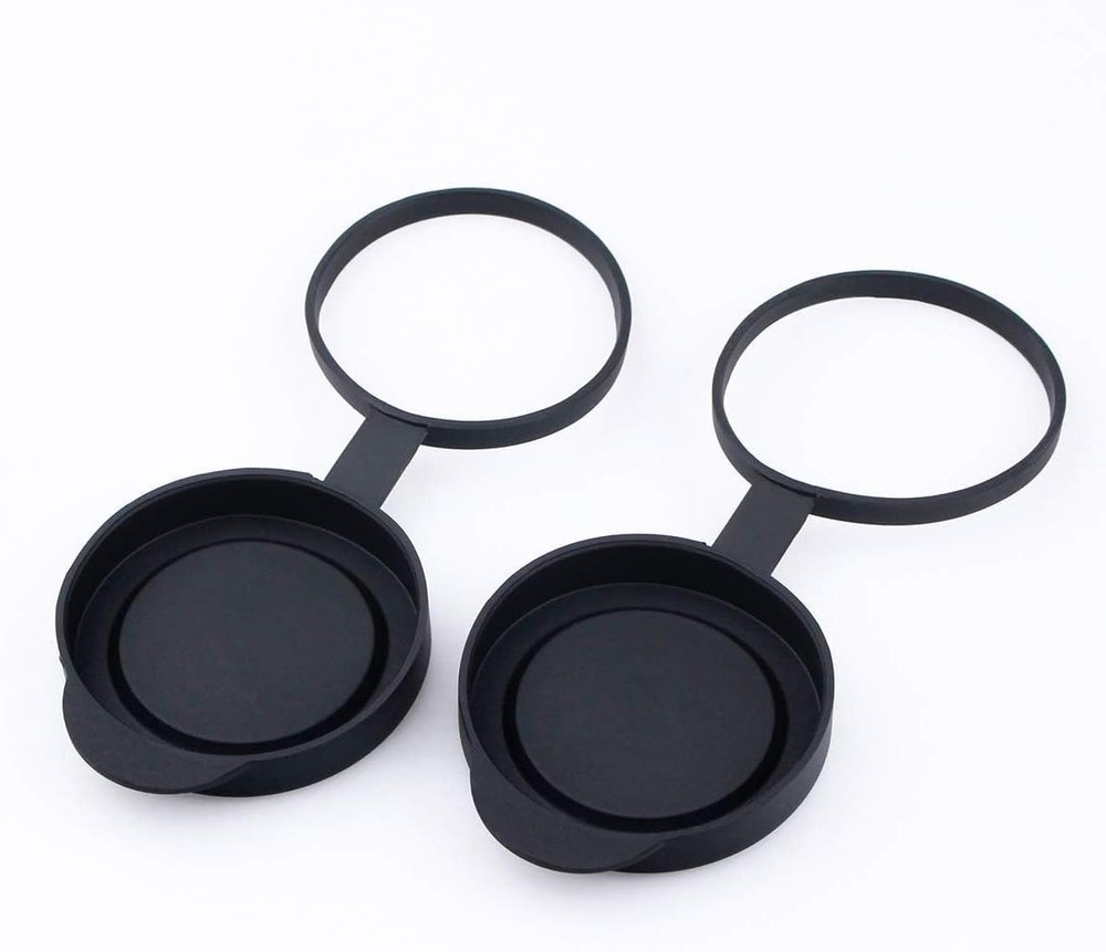 Dustproof & Waterproof Binocular Lens Caps for 52-54mm Outer Diameter