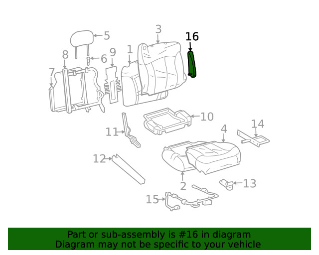 Genuine GM Armrest 88940788