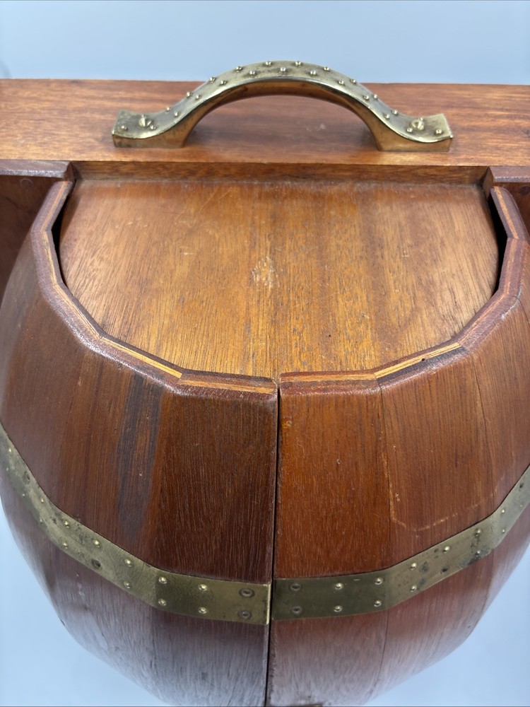 Mahogany Barrel Wine Rack / Wine Holder