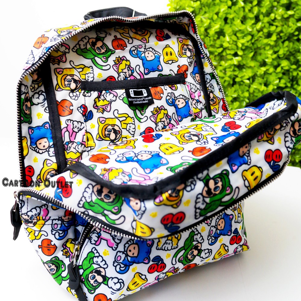 Super Mario Bros Controller Gear Mini Backpack 12" Mario 3D World Catsuit