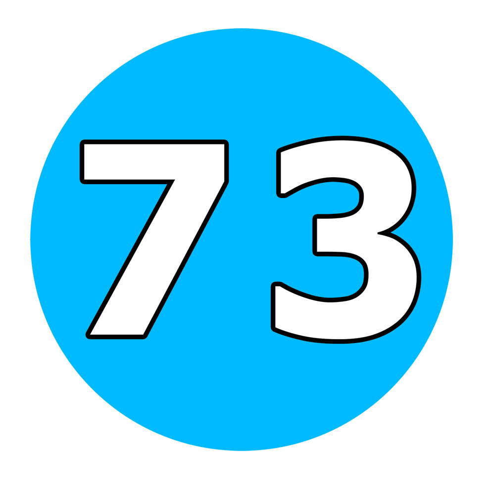 73 2-1/2" Round Sticker