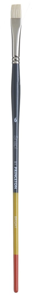 Princeton Snap! Natural Bristle Long Handle Brush-Bright Size 6