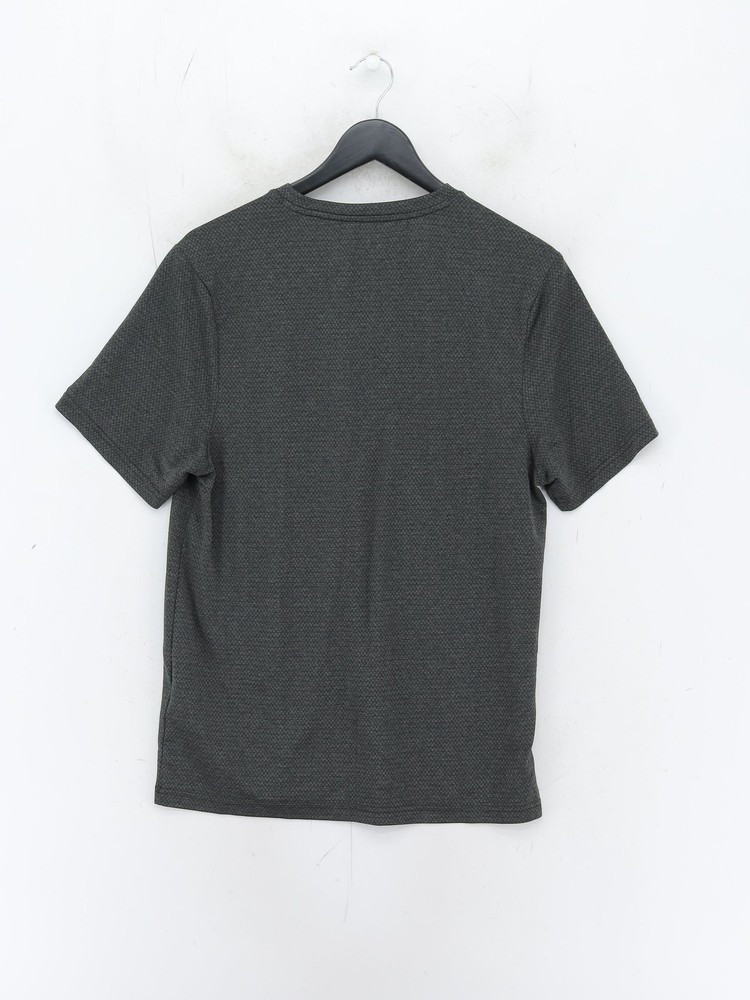 Reebok Men's T-Shirt M Grey 100% Polyester Round Neck Basic
