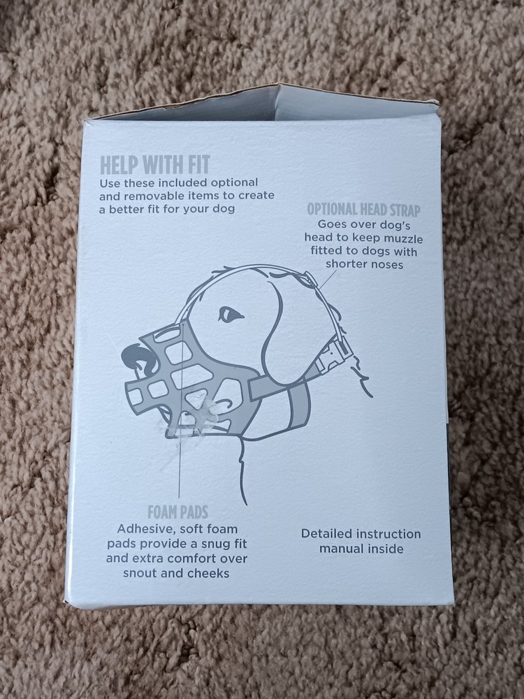 Top Paw Adjustable Basket Muzzle X-Large Dog