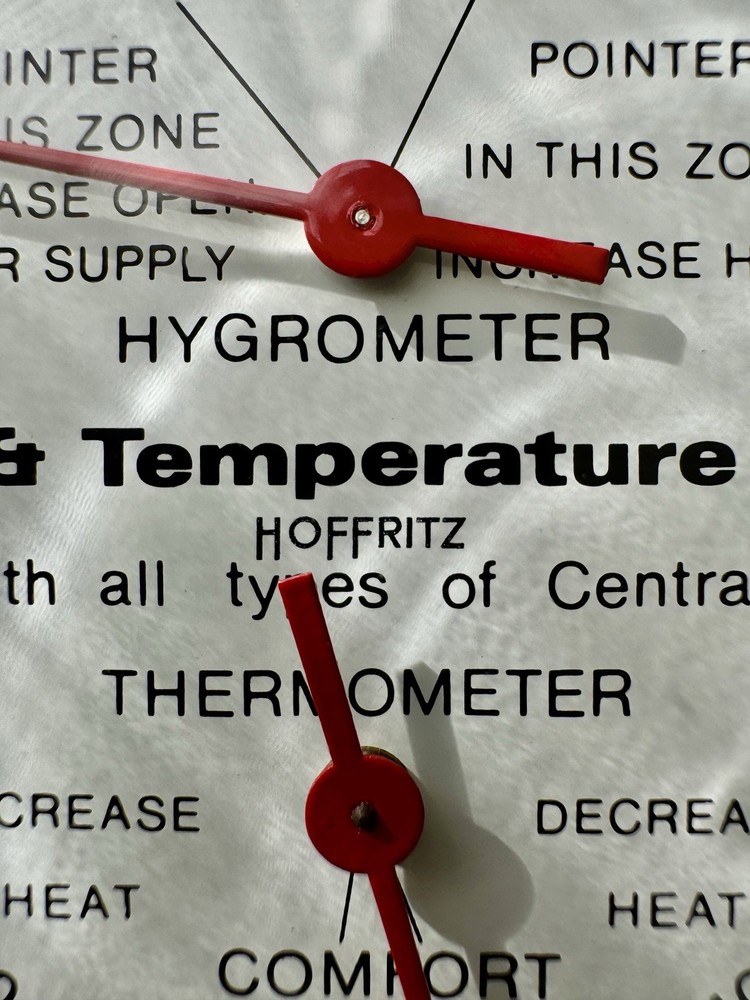 Hoffritz humidity and temperature indicator made in England