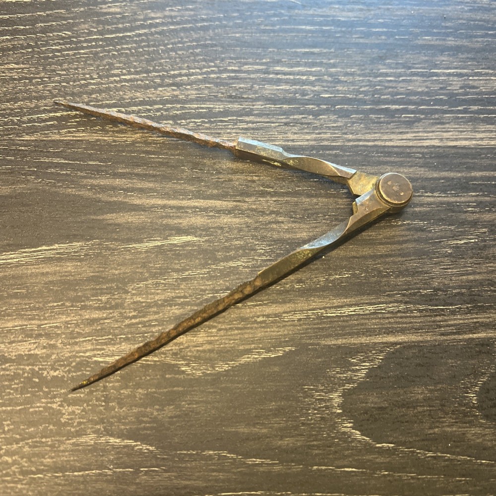 Vintage Drafting Tool Divider Corroded Damages