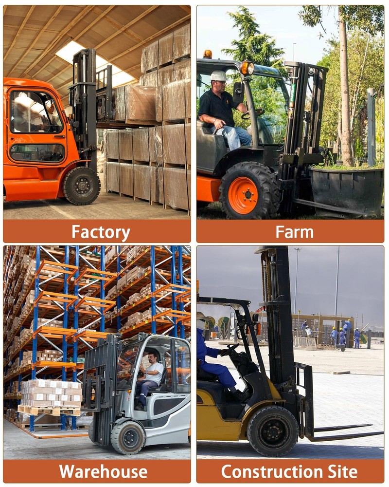 1 Pair Pallet Forklift Extensions 96" Length 4.5" Inner Width Heavy Duty Orange