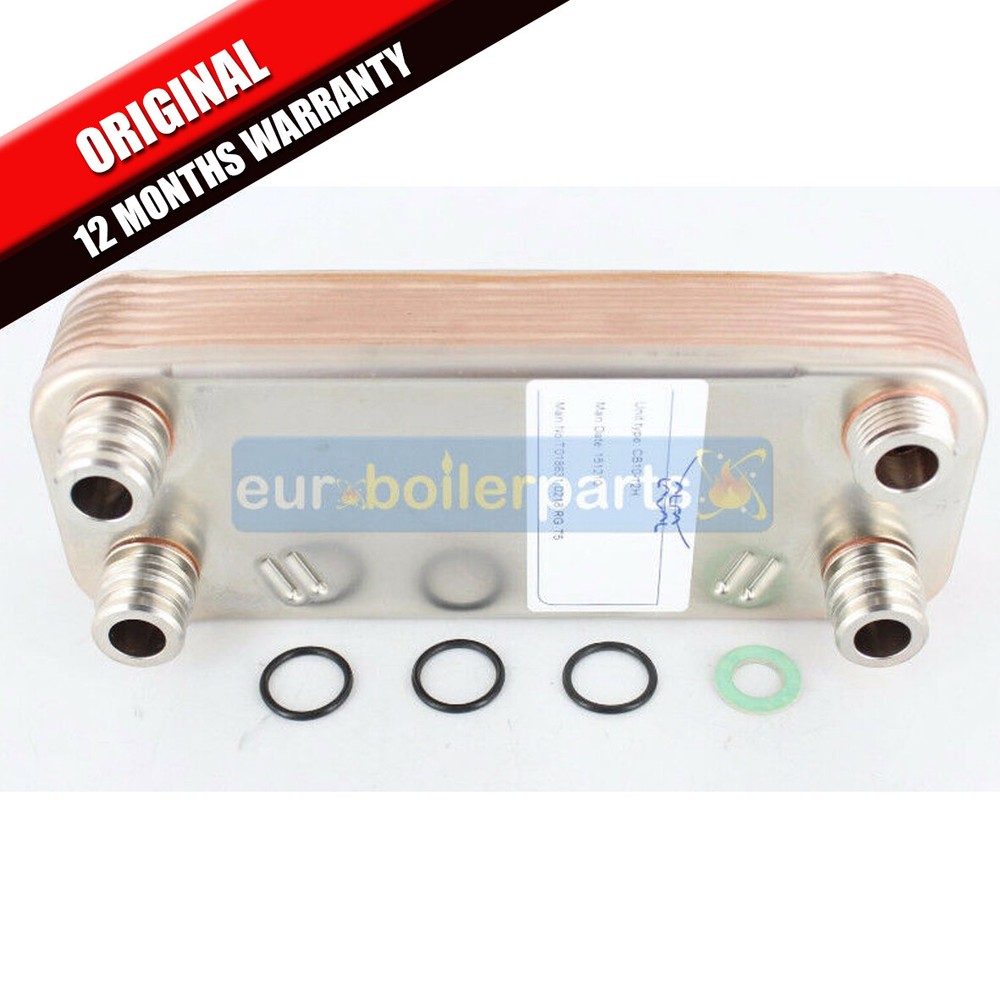 VAILLANT TURBOMAX PLUS 824E VUW 242/2-5 R1 R2 R3 DHW HEAT EXCHANGER 189mm 065123