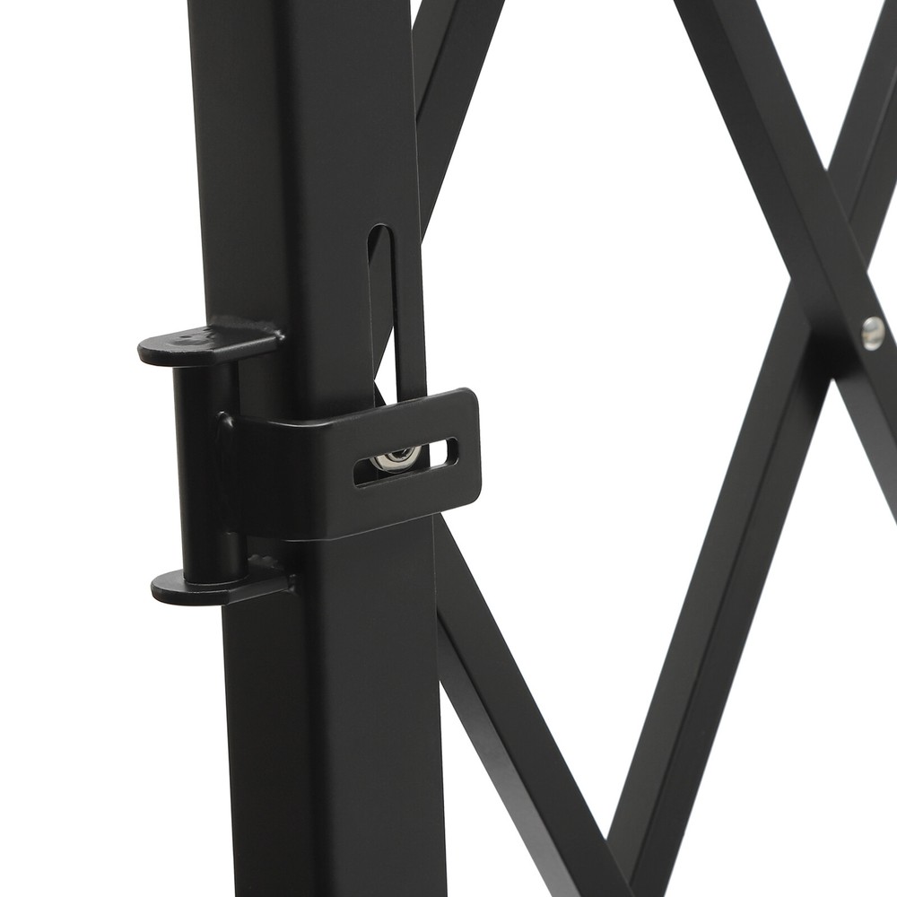 Expandable Folding Security Gate - Wall Mounted, 48" x 71" for Versatile Use