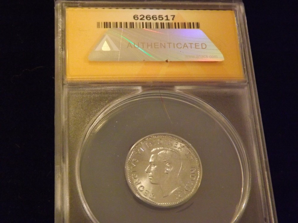 1944 5C CANADA ANACS MS 64